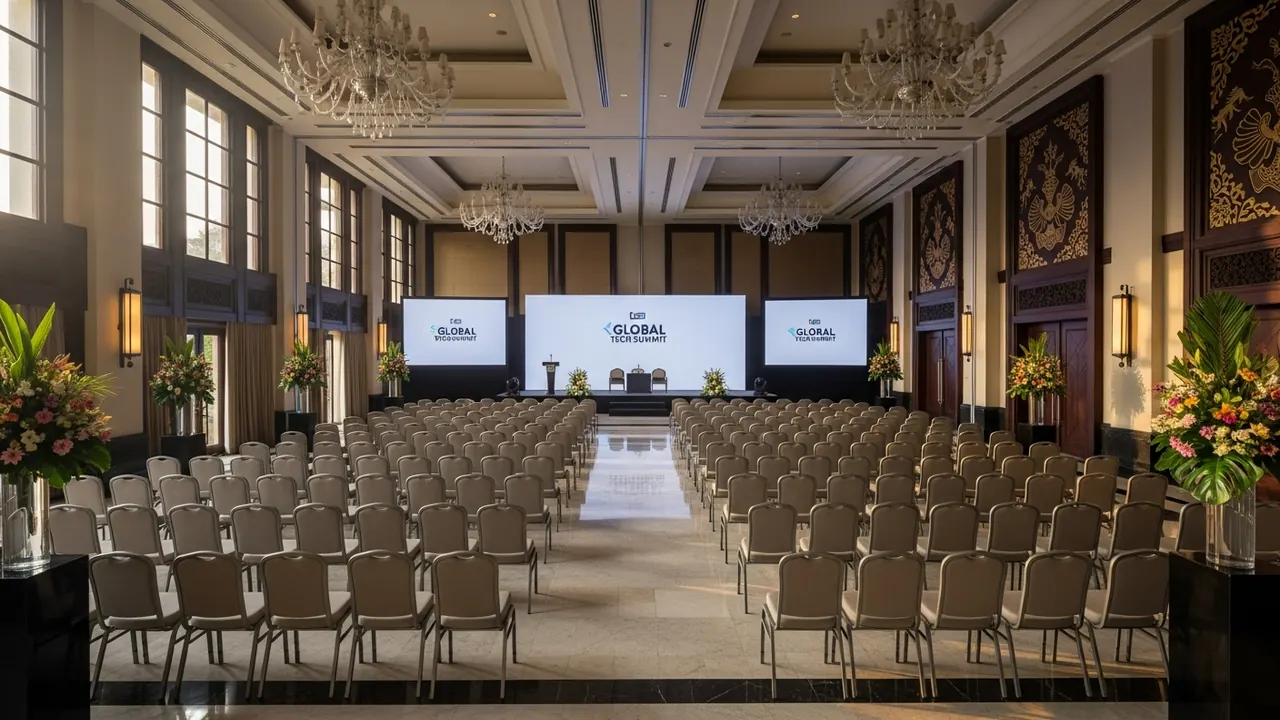 Nusa Dua conference ballroom setup