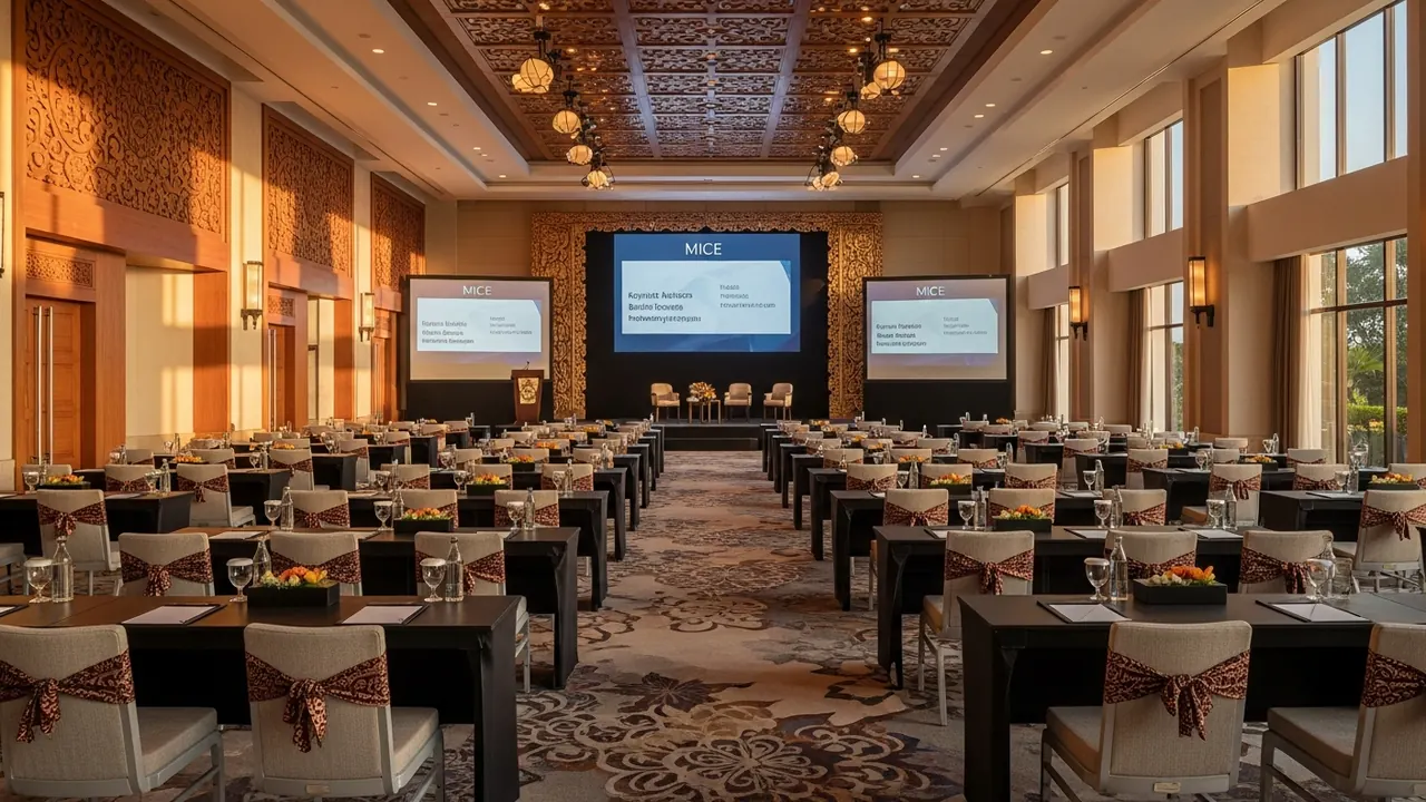 Luxury Bali MICE conference setup