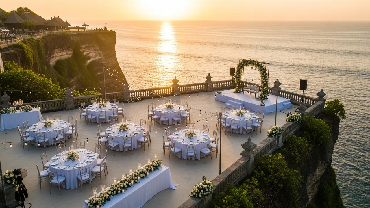 Uluwatu cliffside MICE gala dinner