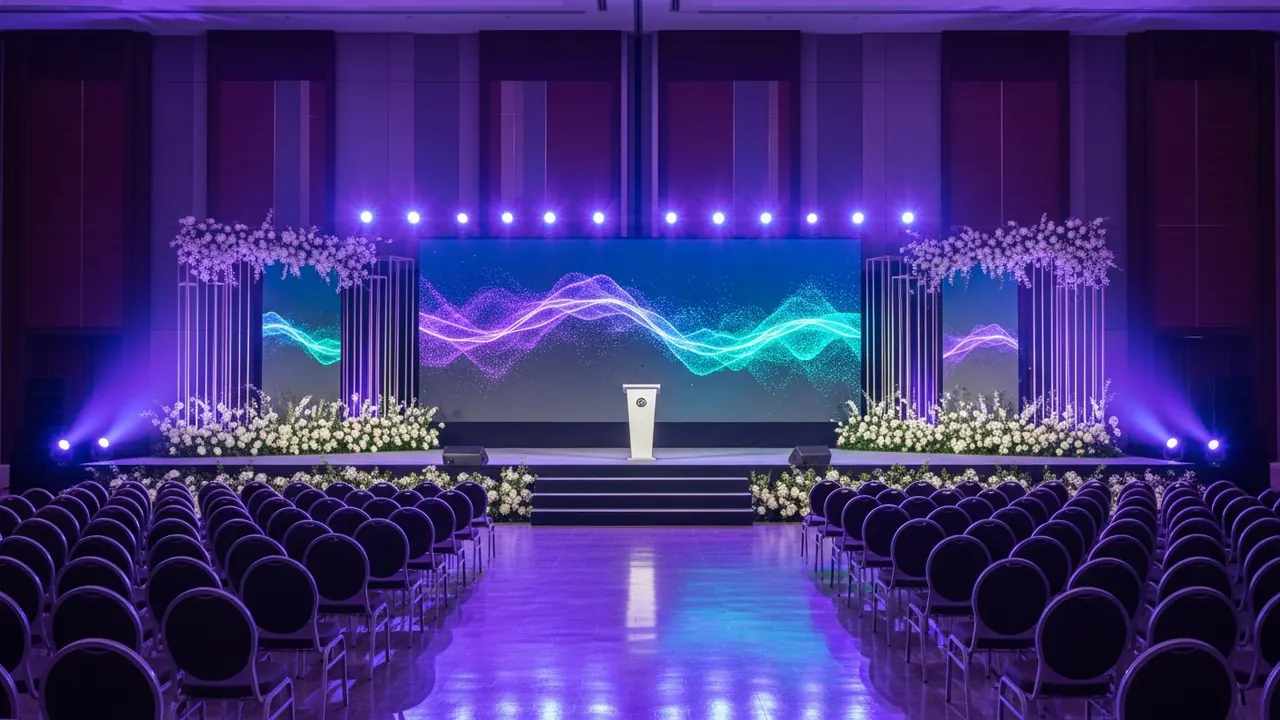 Luxury Bali product launch stage setup, Apurva Kempinski