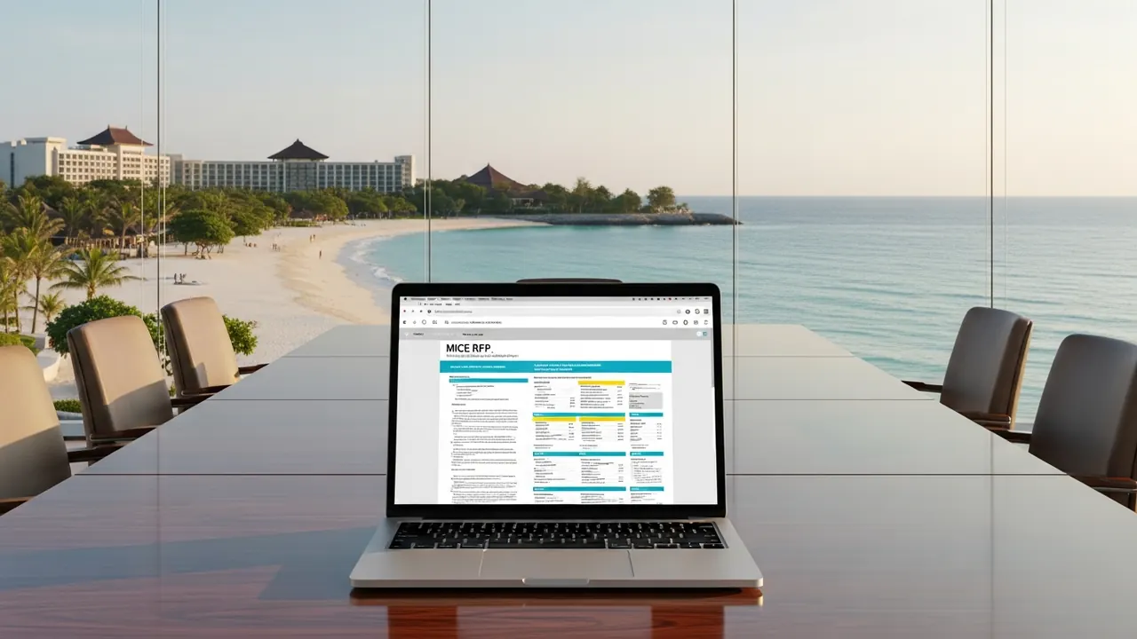 Nusa Dua MICE RFP template sunset