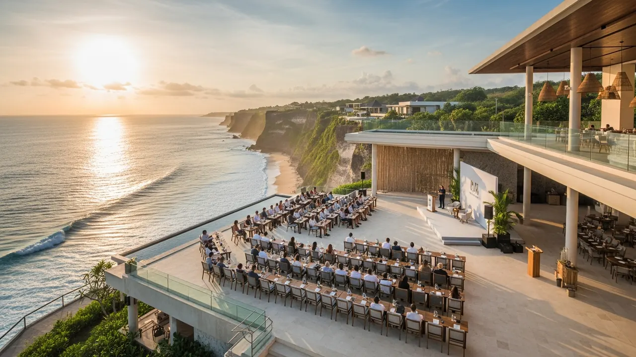 Uluwatu MICE sustainable outdoor event.