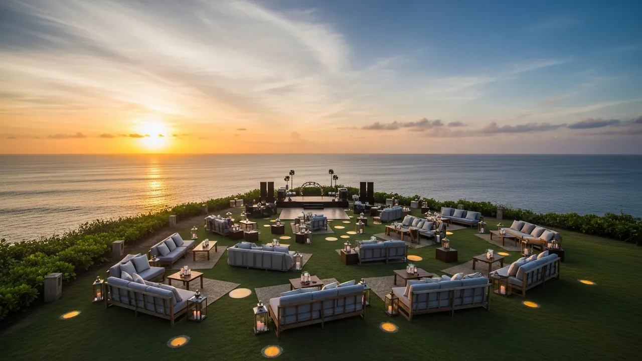 Uluwatu cliff MICE event