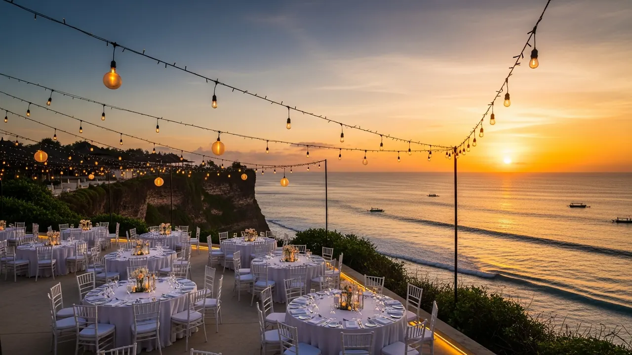 Uluwatu cliffside corporate gala dinner